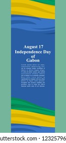 Independence Day of Gabon vector illustration. Suitable for greeting card, poster and banner.