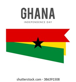  Independence Day of Ghana 3 March Celebration Card, Background, Badges,flag, Vector Template.