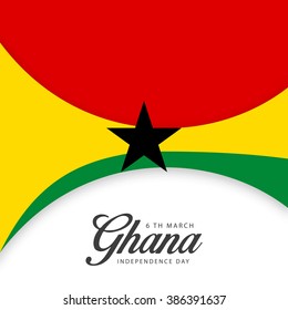  Independence Day of Ghana 3 March Celebration Card, Background, Badges,flag, Vector Template.