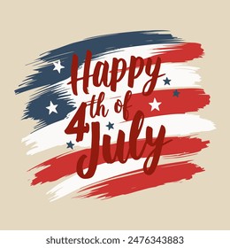 Independence day Gradient background for american flag day celebration