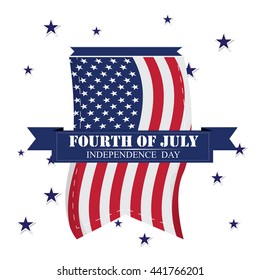 Independence day graphic design, Vector illustration