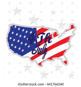 Independence day graphic design, Vector illustration