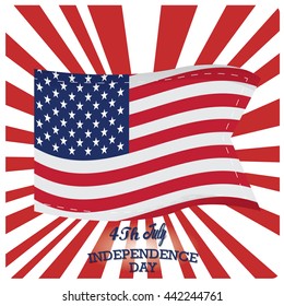 Independence day graphic design, Vector illustration
