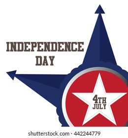 Independence day graphic design, Vector illustration