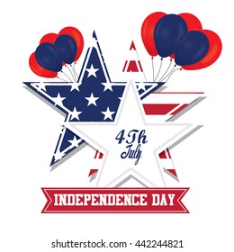 Independence day graphic design, Vector illustration