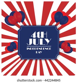 Independence day graphic design, Vector illustration