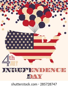 Independence Day greeting card