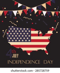 Independence Day greeting card