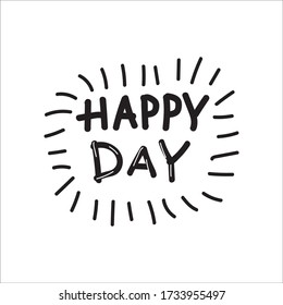  Independence Day Greeting Card with Font. Vector illustration