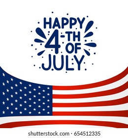 Independence day greeting card for Your design