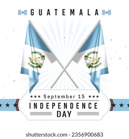 Independence Day of Guatemala with Flag