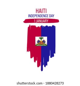 Independence day of Haiti. Patriotic Banner. Vector illustration. Greeting card National Independence Day of the Republic of Haiti. 