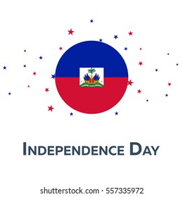 Independence day of Haiti. Patriotic Banner. Vector illustration