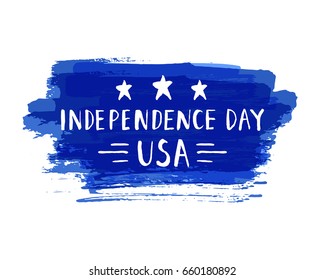 Independence Day hand drawn lettering design vector  illustration perfect for advertising, poster, announcement, invitation, party, greeting card