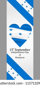 Independence Day of Honduras vector illustration. Suitable for greeting card, poster and banner.