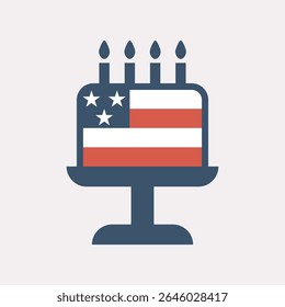 Independence day ice cream symbol