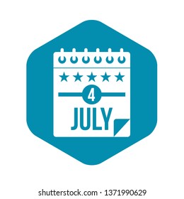 Independence day icon. Simple illustration of independence day vector icon for web
