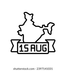 Independence Day icon vector stock illustration