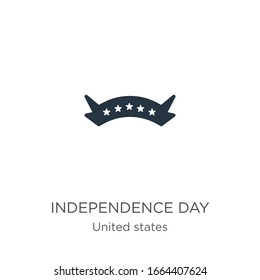 Independence day icon vector. Trendy flat independence day icon from united states collection isolated on white background. Vector illustration can be used for web and mobile graphic design, logo, 