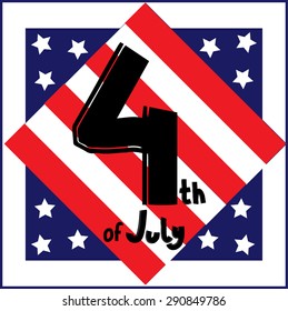 Independence day illustration.