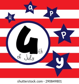 Independence day illustration.