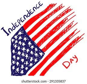 Independence day illustration.