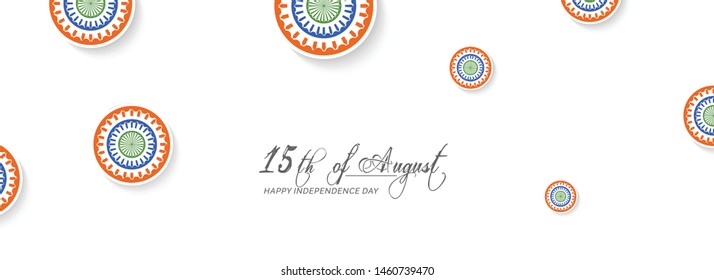 Independence day illustration card ,banner ,poster. happy independence day card. 15 august vector Illustration banner. - Vector. Fifteenth of august Indian independence day.
