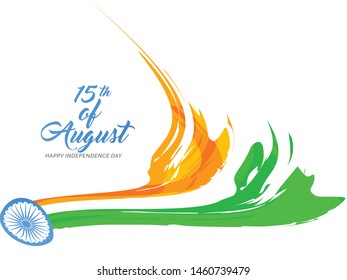 Independence day illustration card ,banner ,poster. happy independence day card. 15 august vector Illustration banner. - Vector. Fifteenth of august Indian independence day.