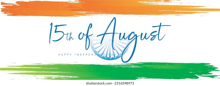Independence day illustration card ,banner ,poster. Happy Independence day card. 15 august vector Illustration banner. - Vector. Fifteenth of august Indian Independence day.