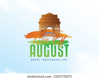 Independence day illustration card ,banner ,poster. Happy Independence day card. 15 august vector Illustration banner. - Vector. Fifteenth of august Indian Independence day.