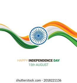 Independence Day India 15 August vector design  