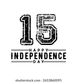 Independence day of India 15 August vector illustration.