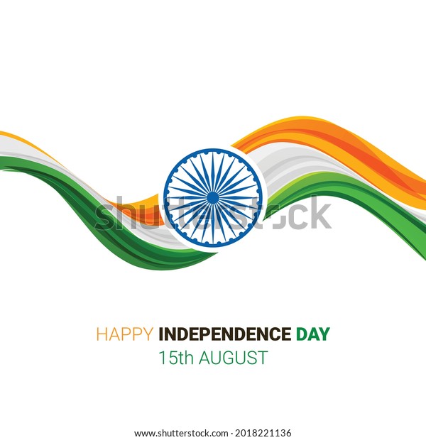 Independence Day\
India 15 August vector design \
