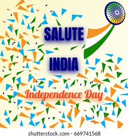 Independence Day of India. 15 th of August , Background, poster or postcard. For design