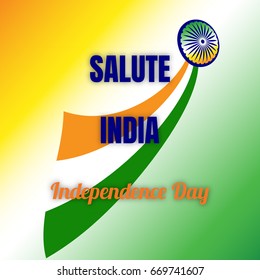 Independence Day of India. 15 th of August , Background, poster or postcard. For design