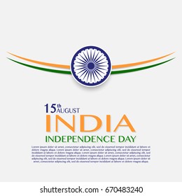 Independence Day of India. 15 th of August. illustration of grungy Indian Flag for Indian Independence Day. vector indian flag made with color strokes in tricolor background illustration