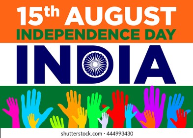 independence day india 15th of august vector art