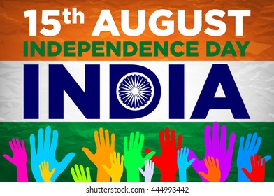 independence day india 15th of august vector art