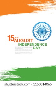 Independence day of India. Indian holiday. 15th of August. Vector illustration