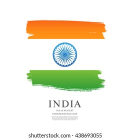 Independence day of India. Indian holiday. 15th of August