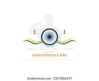 Día de la Independencia India, ilustración de vectores