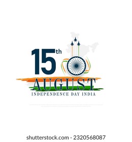 Día de la Independencia India, ilustración de vectores