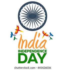 Independence day of India. Vector illustration. 15th August.