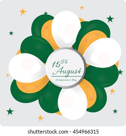 Independence day of India, Vector illustration