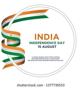 independence day india, vector template illustration