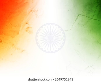 Día de la independencia de la India tema de la bandera tricolor Vector de fondo