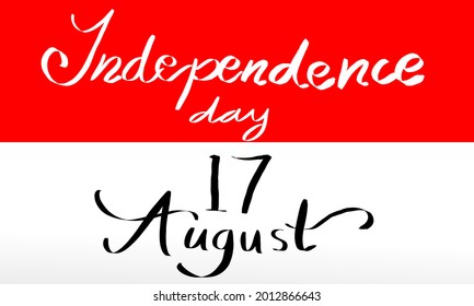 Unabhängigkeitstag Indonesiens am 17. August .