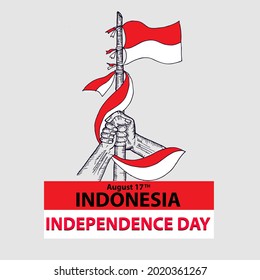  Independence day indonesia, 17 august, poster and banner