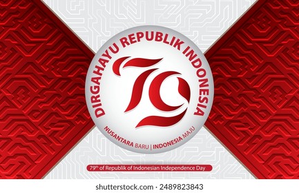 Independence Day of Indonesia abstract background, august 17th