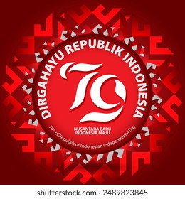 Independence Day of Indonesia abstract background, august 17th